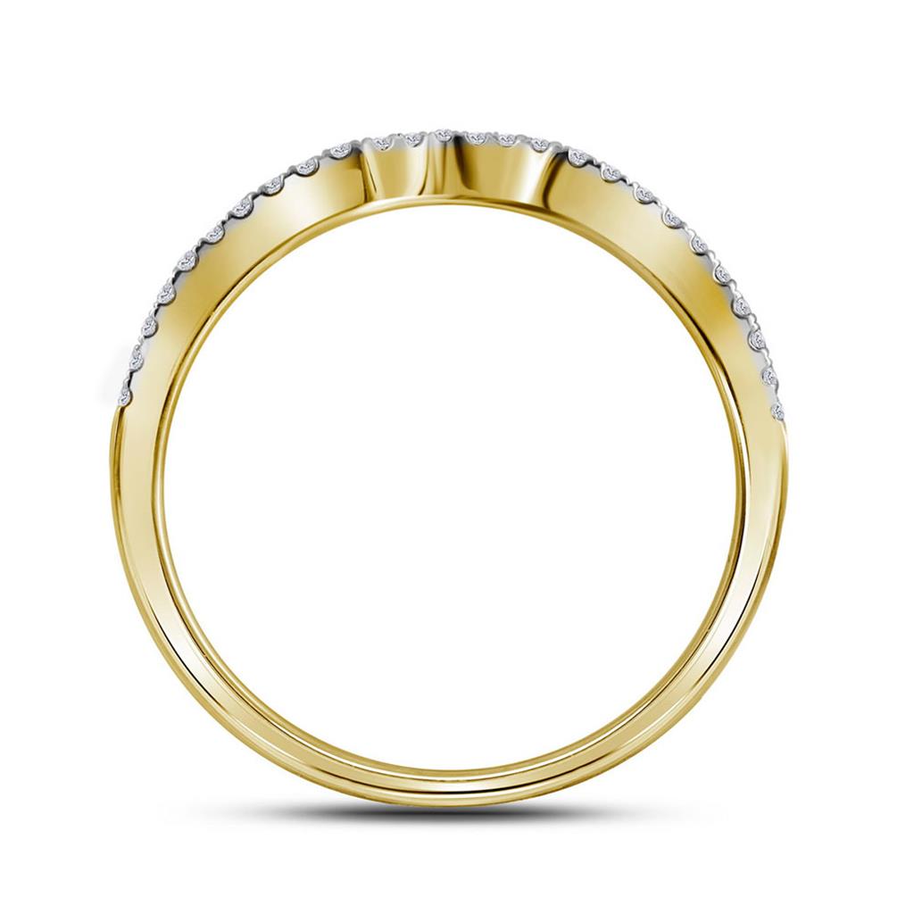 14k Yellow Gold Princess Diamond Bridal Wedding Ring Set 7/8 Cttw (Certified)