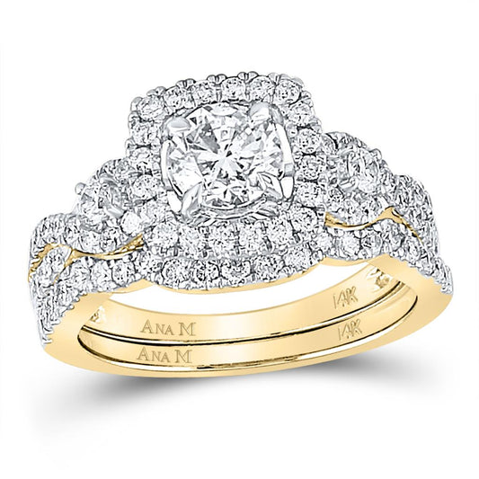 1 3/4CT-Diamond 3/4CT-Diamond BRIDAL SET CERTIFIED