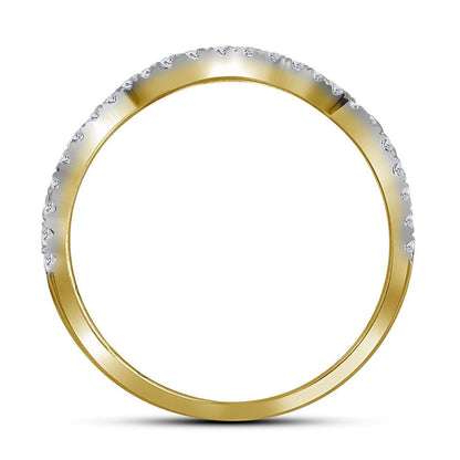 14k Yellow Gold Round Diamond Bridal Wedding Ring Set 1 Cttw