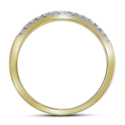 14k Yellow Gold Round Diamond Bridal Wedding Ring Set 1 Cttw