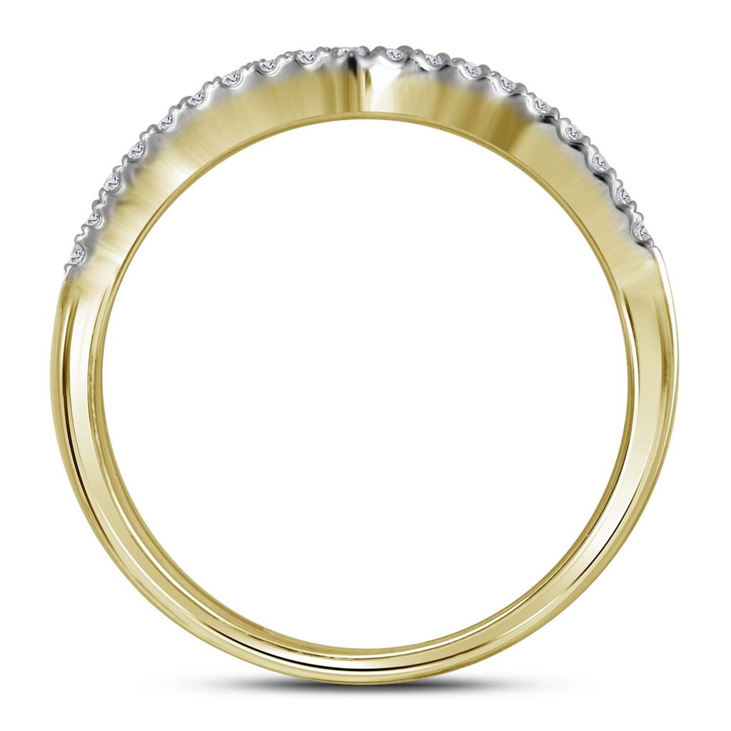 14k Yellow Gold Round Diamond Cluster Bridal Wedding Ring Set 2 Cttw
