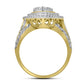 14k Yellow Gold Round Diamond Teardrop Bridal Engagement Ring 2 Cttw