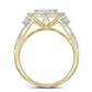 14k Yellow Gold Diamond Bridal Engagement Ring 5/8 Cttw