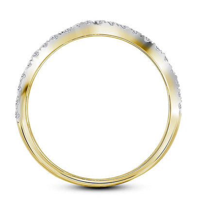 14k Yellow Gold Round Diamond Bridal Wedding Ring Set 1-1/4 Cttw (Certified)
