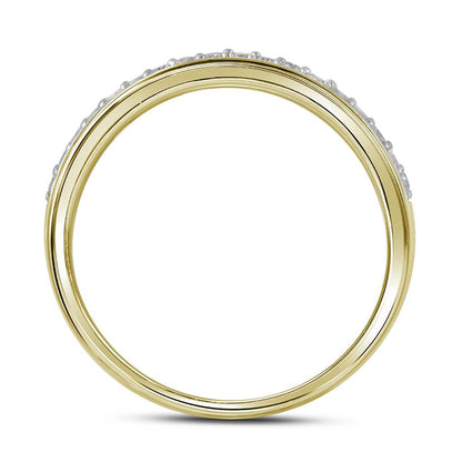 14k Yellow Gold Round Diamond Double Halo Bridal Wedding Ring Set 1 Cttw (Certified)