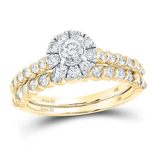 1 CTW-Diamond 1/5CT-CRD BLISS  BRIDAL SETS SINGLE HALO