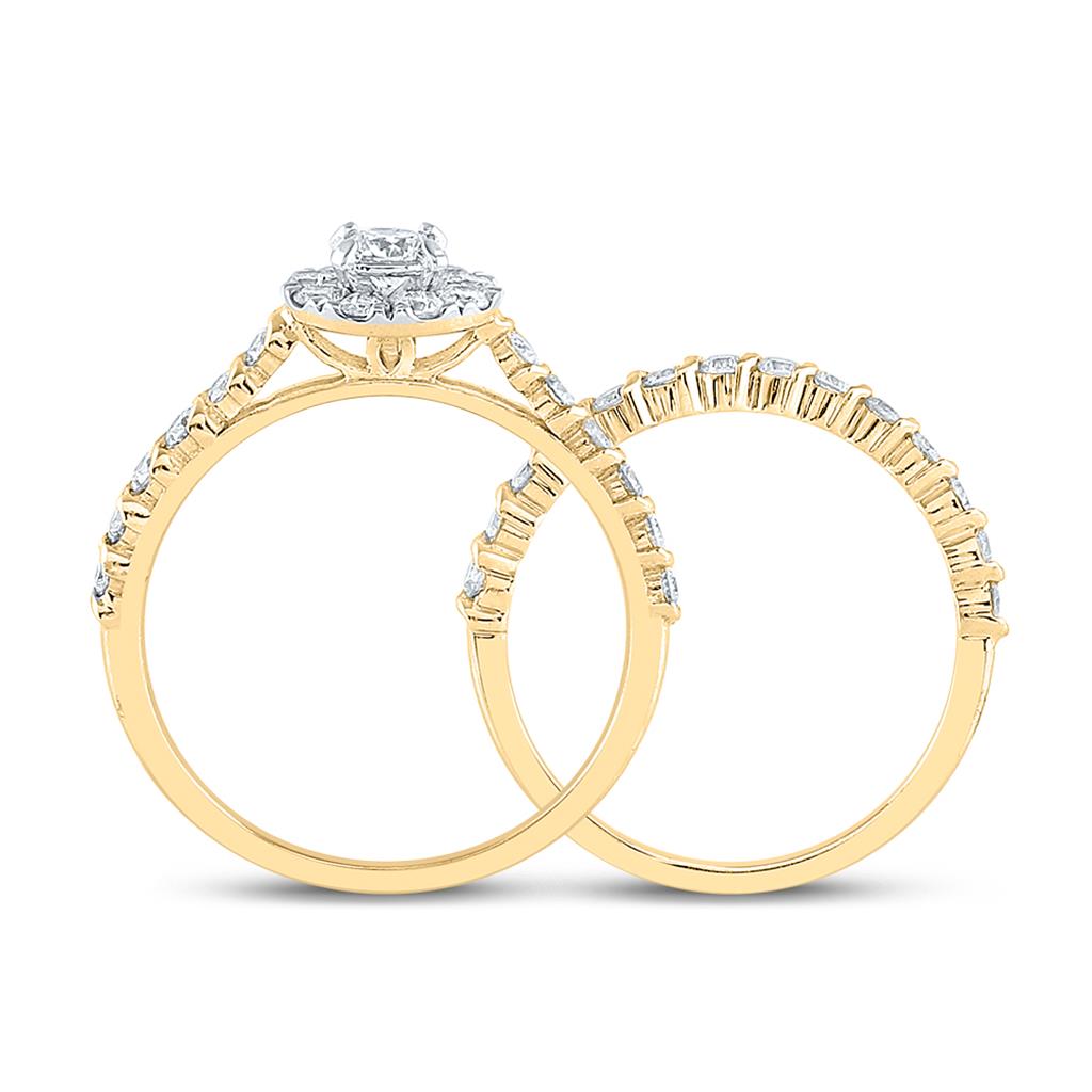1 CTW-Diamond 1/5CT-CRD BLISS  BRIDAL SETS SINGLE HALO