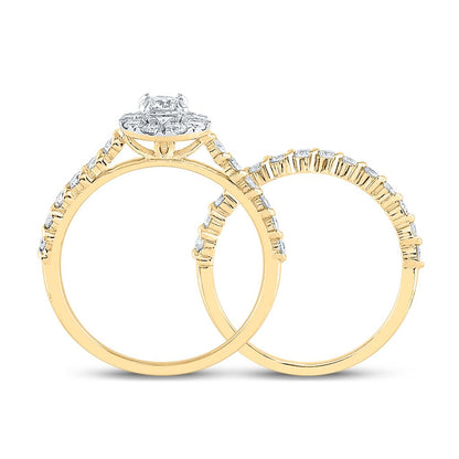 1 CTW-Diamond 1/5CT-CRD BLISS  BRIDAL SETS SINGLE HALO