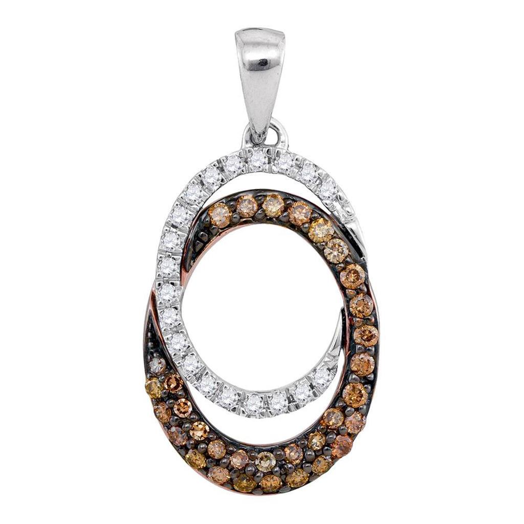 1/2CTW-Diamond BROWN  PENDANT