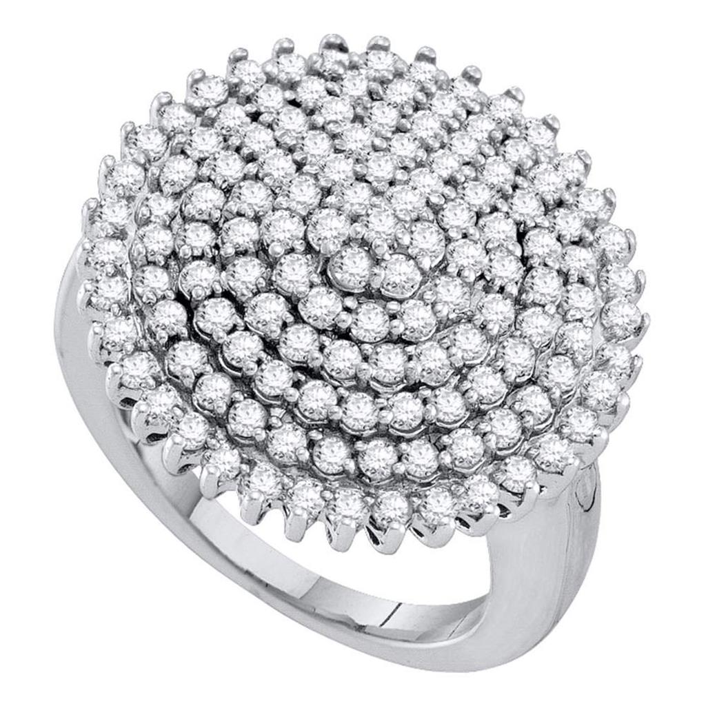 2 CT-Diamond CLUSTER RING