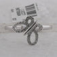 14k White Gold Round Diamond Butterfly Bug Fashion Ring 1/6 Cttw
