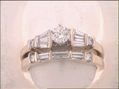 1 CTW -Diamond 3/8CTW -CRD BRIDAL SET