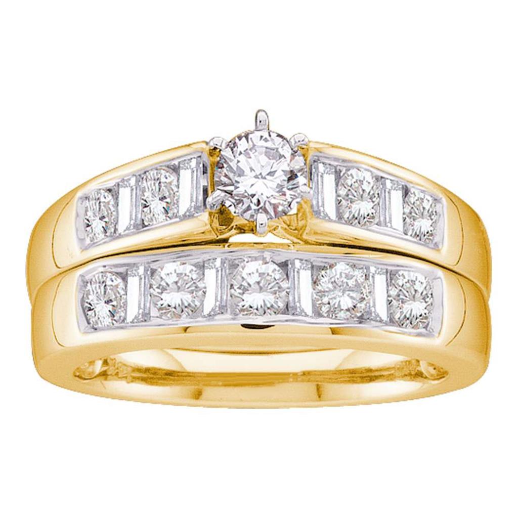 1 CTW-Diamond 1/4CTW-CRD BRIDAL SET CERTIFIED