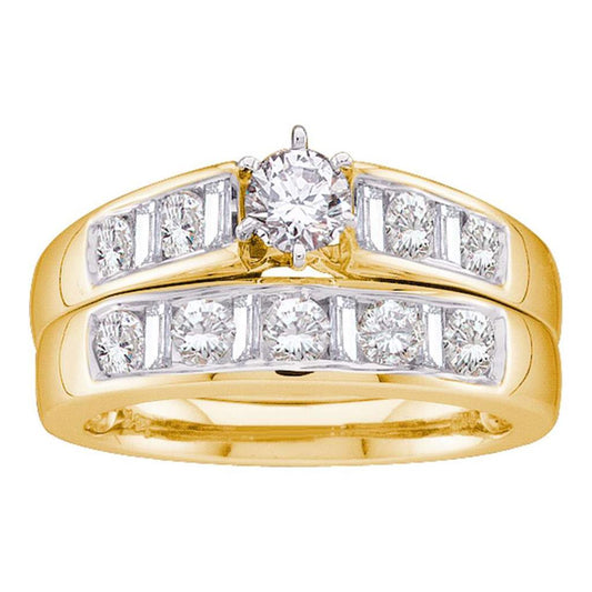 1 CTW-Diamond 1/4CTW-CRD BRIDAL SET CERTIFIED