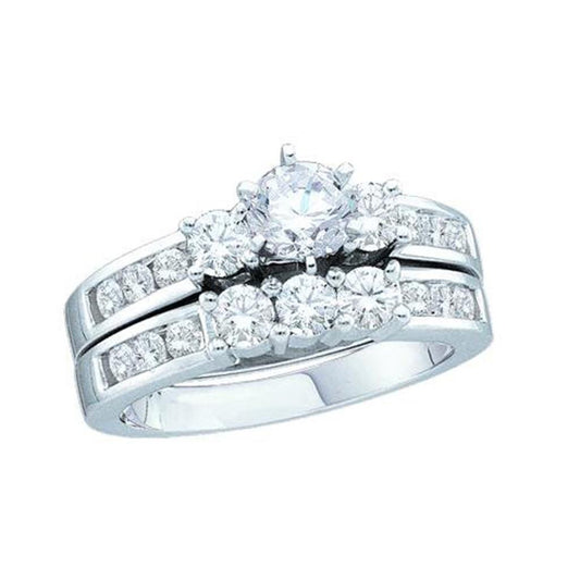 1 1/2CT-Diamond 1/2CT-CRD BLISS BRIDAL SETS CERTIFIED
