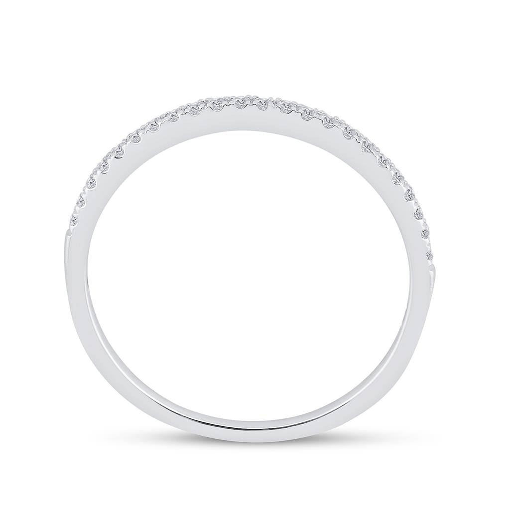 14k White Gold Round Diamond Bridal Wedding Ring Set 1/2 Cttw Size 5