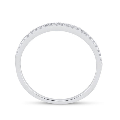 14k White Gold Round Diamond Bridal Wedding Ring Set 1/2 Cttw Size 5