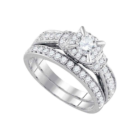 1 1/5CTW-Diamond 3/8CT-CRD BRIDAL SET