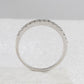 14k White Gold Round Diamond Twist Stackable Band Ring 1/12 Cttw Size 5