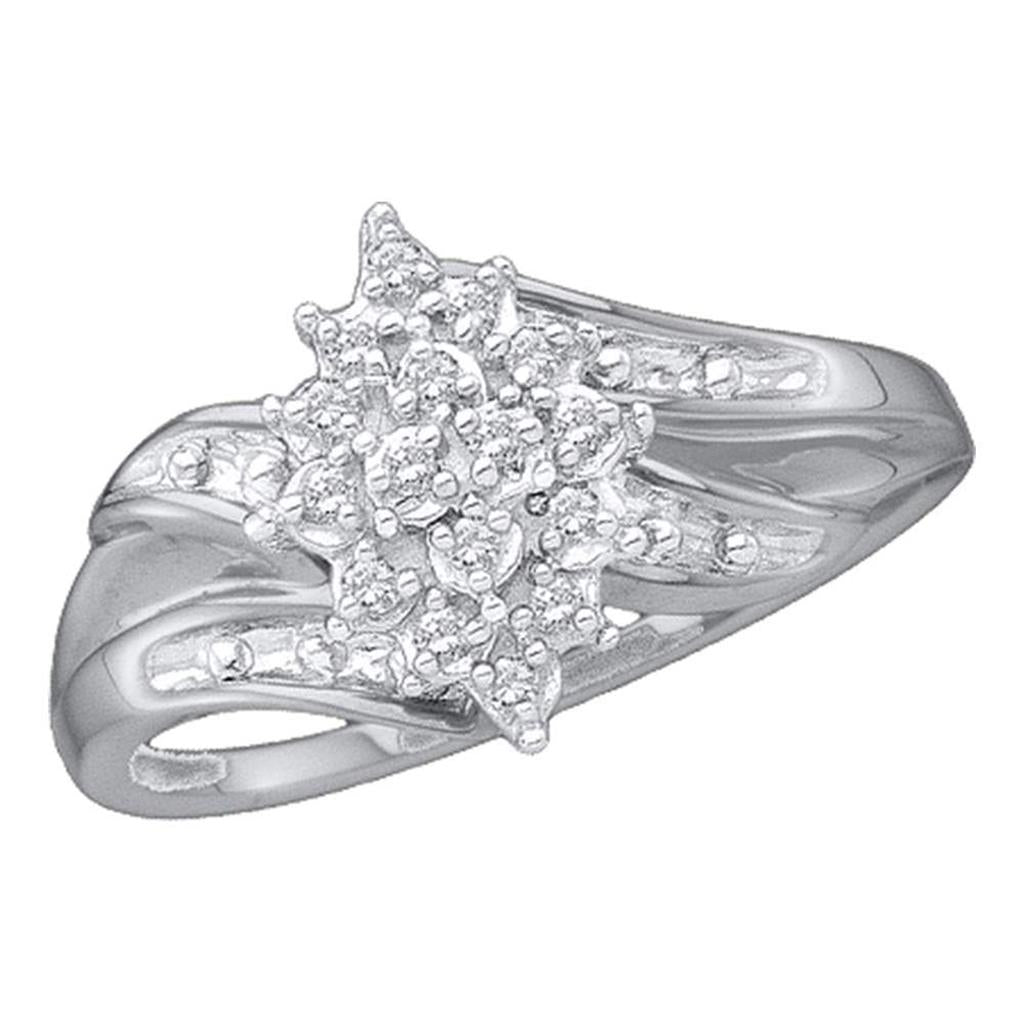 1/10CTW-Diamond CLUSTER GIFT RING
