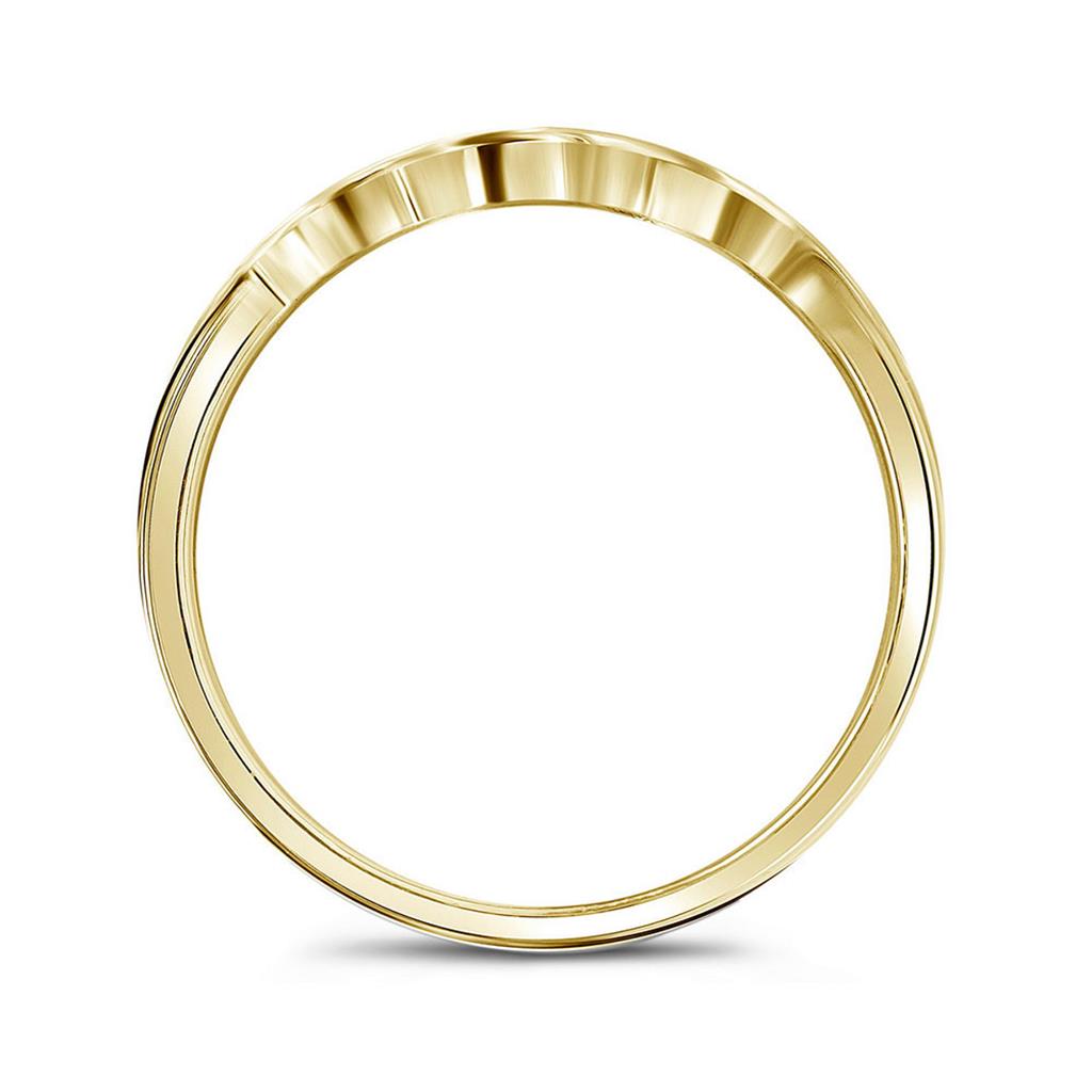 14k Yellow Gold Round Diamond Bridal Wedding Ring Set 1/2 Cttw
