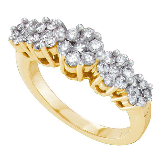 1 CT-Diamond FLOWER RING