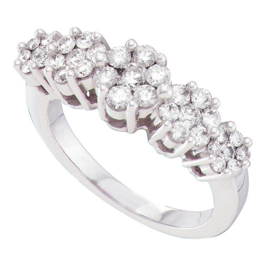 1 CT-Diamond FLOWER RING