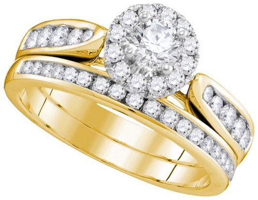1 CTW-Diamond 1/3CT-CRD BRIDAL SET CERTIFIED