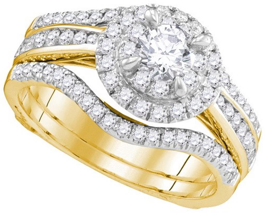 1 CTW-Diamond 1/3CT-CRD BRIDAL SET CERTIFIED