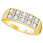 10k Yellow Gold 1 CTW-Diamond MENS FASHION BAND