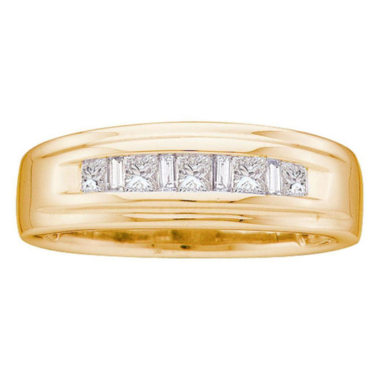 1/2CT-Diamond INVISIBLE MENS BAND