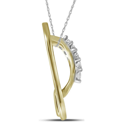 1/6CT-Diamond SHOE PENDANT