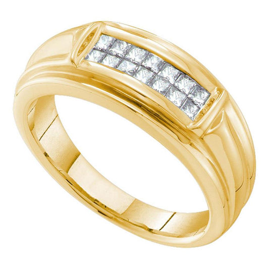 1/2CT-Diamond INVISIBLE MENS BAND