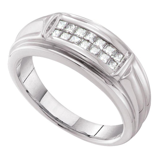 1/2CT-Diamond INVISIBLE MENS BAND