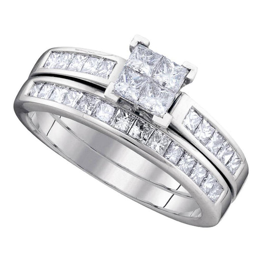 1 CT-Diamond INVISIBLE BRIDAL SET