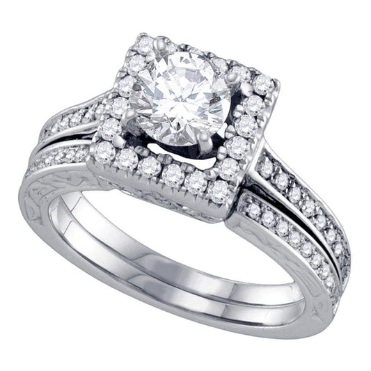 1 3/8CT-Diamond 7/8CT-CRD BRIDAL SET