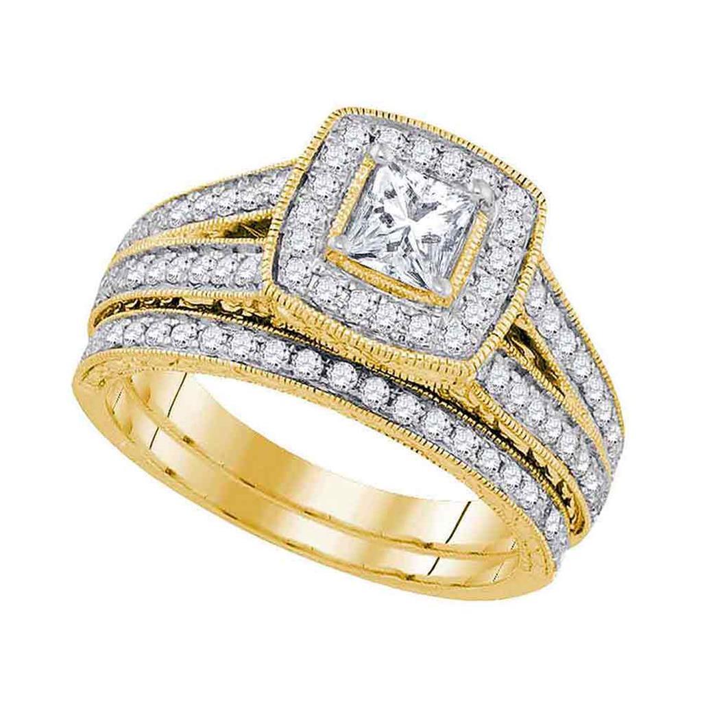 1 1/4CTW-Diamond 1/2CT-CPR BRIDAL SET