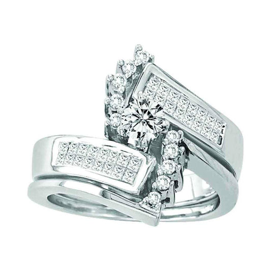 1 CT-Diamond 1/3CT-CRD BRIDAL SET