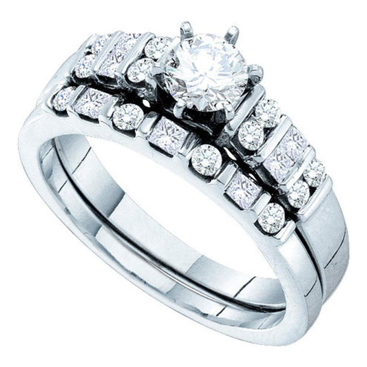1 CT-Diamond 3/8CT-CRD BRIDAL SET