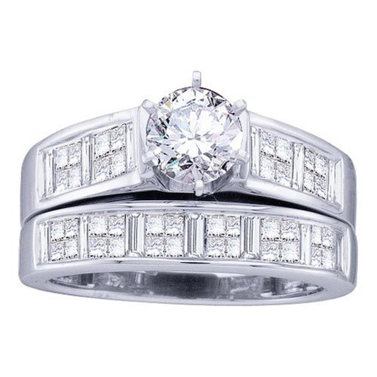 1 3/8CT-Diamond 1/2CT-CRD BRIDAL SET