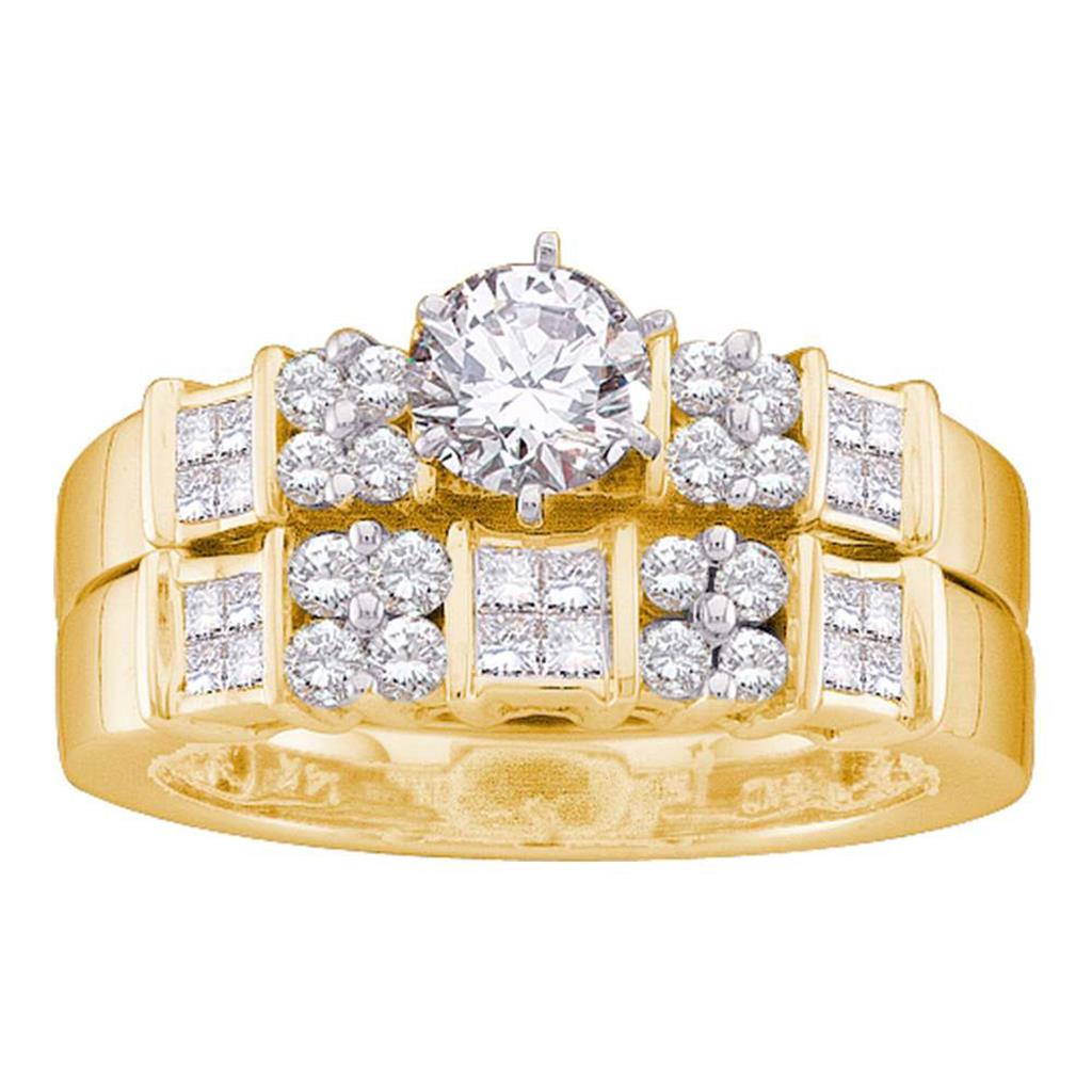1 CT-Diamond 3/8CT-CRD BRIDAL SET