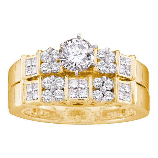 1 CT-Diamond 3/8CT-CRD BRIDAL SET