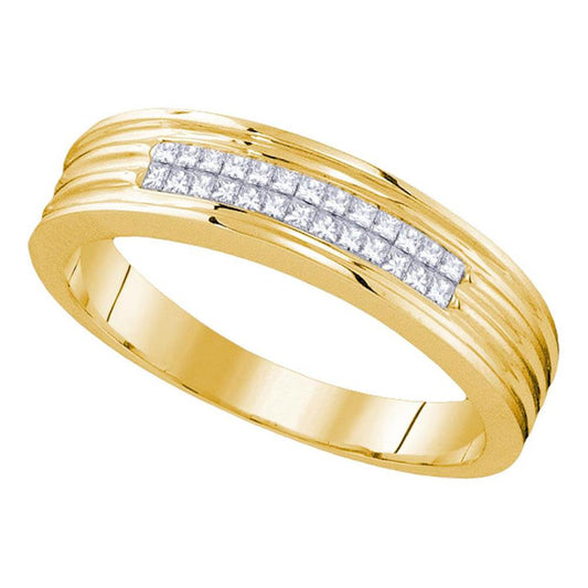 1/4CT-Diamond INVISBLE MENS BAND