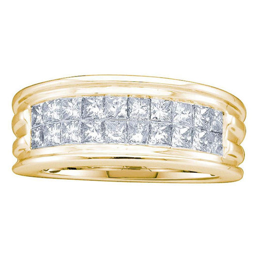 1/2CT-Diamond INVISIBLE MENS BAND