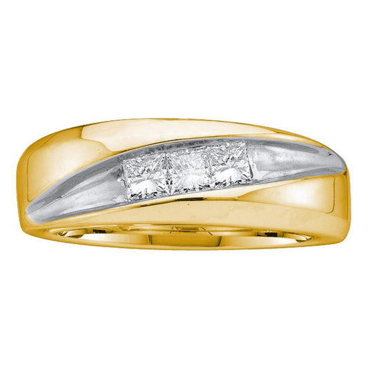1/2CT-Diamond INVISIBLE MENS BAND