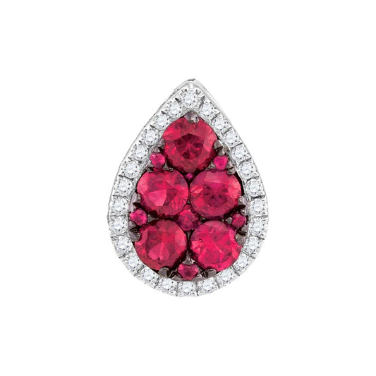 1 CTW-Diamond RUBY FASHION PENDANT