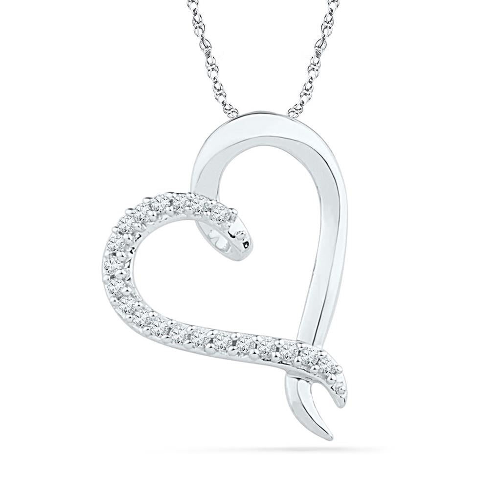 1/10CTW-Diamond GIFT HEART  PENDANT