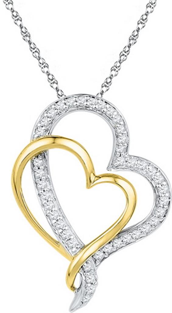 1/3CTW-Diamond HEART PENDANT