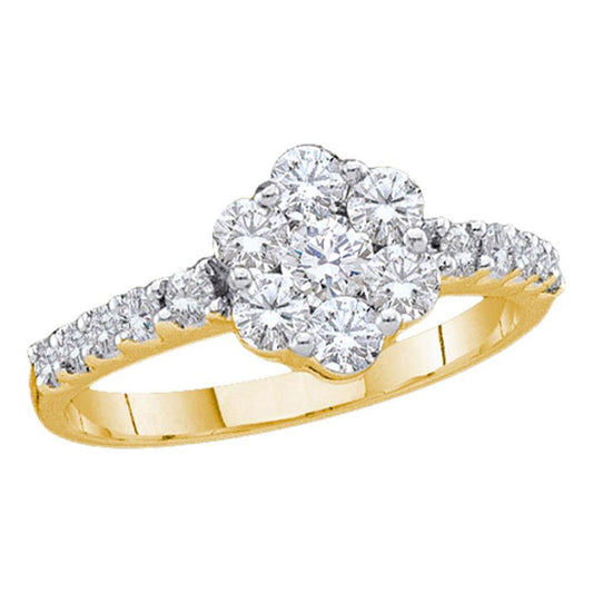 1  CTW-Diamond FLOWER RING