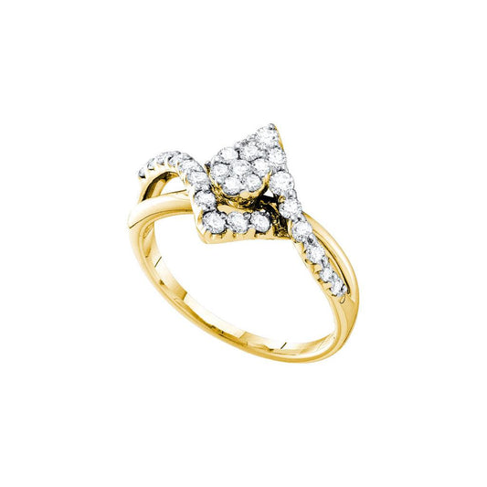 3/4CT-Diamond FLOWER RING